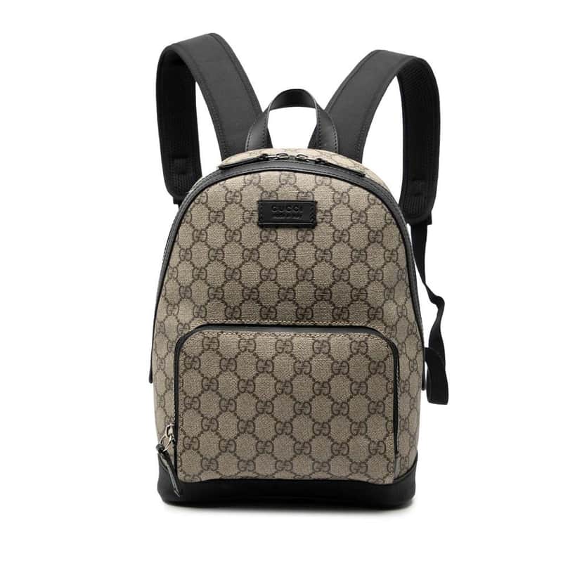 Gucci Small GG Supreme Eden Day Backpack Brown Canvas Very good condition - Front View