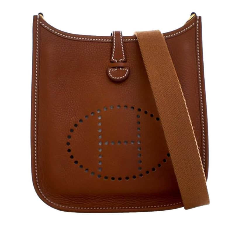 Hermès Barenia Evelyne TPM 16 Brown Leather Good condition - Front View
