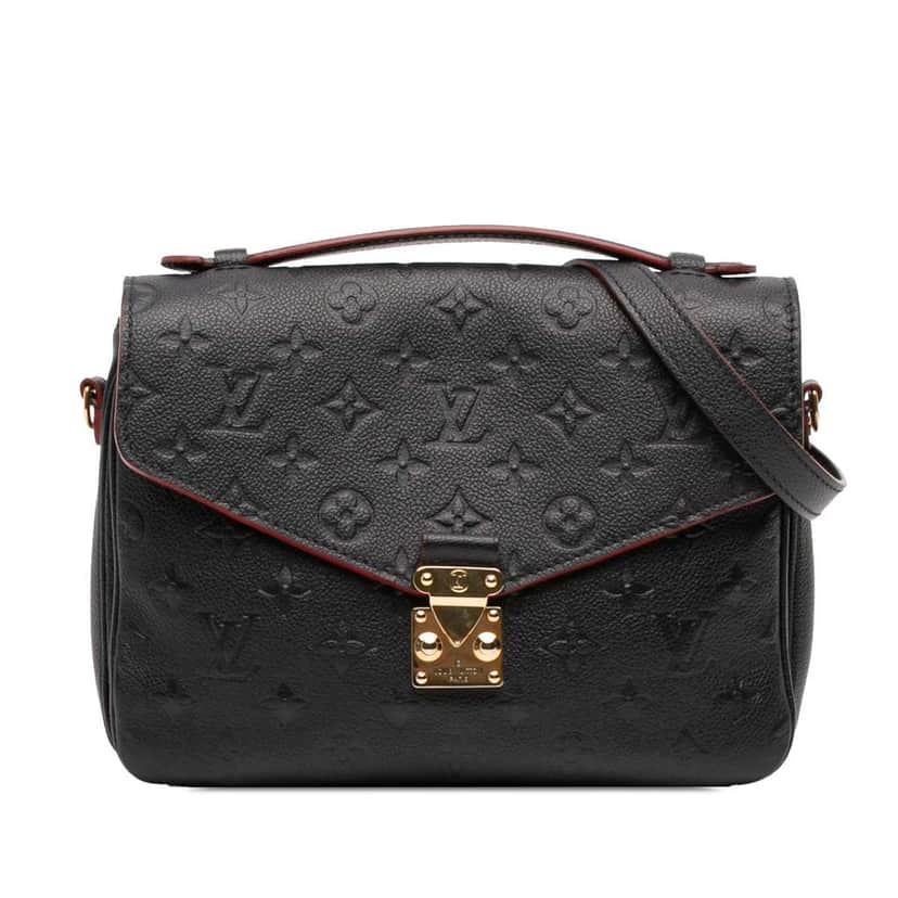 Louis Vuitton Monogram Empreinte Pochette Metis Blue Leather Very good condition - Front View