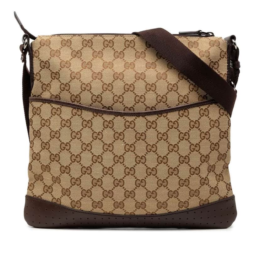 Gucci GG Canvas Crossbody Brown Canvas Very good condition - Front View