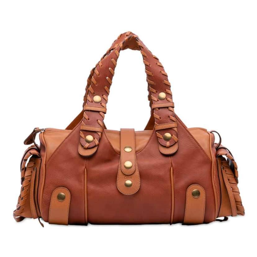 Chloé Leather Silverado Shoulder Bag Brown Leather Good condition - Front View