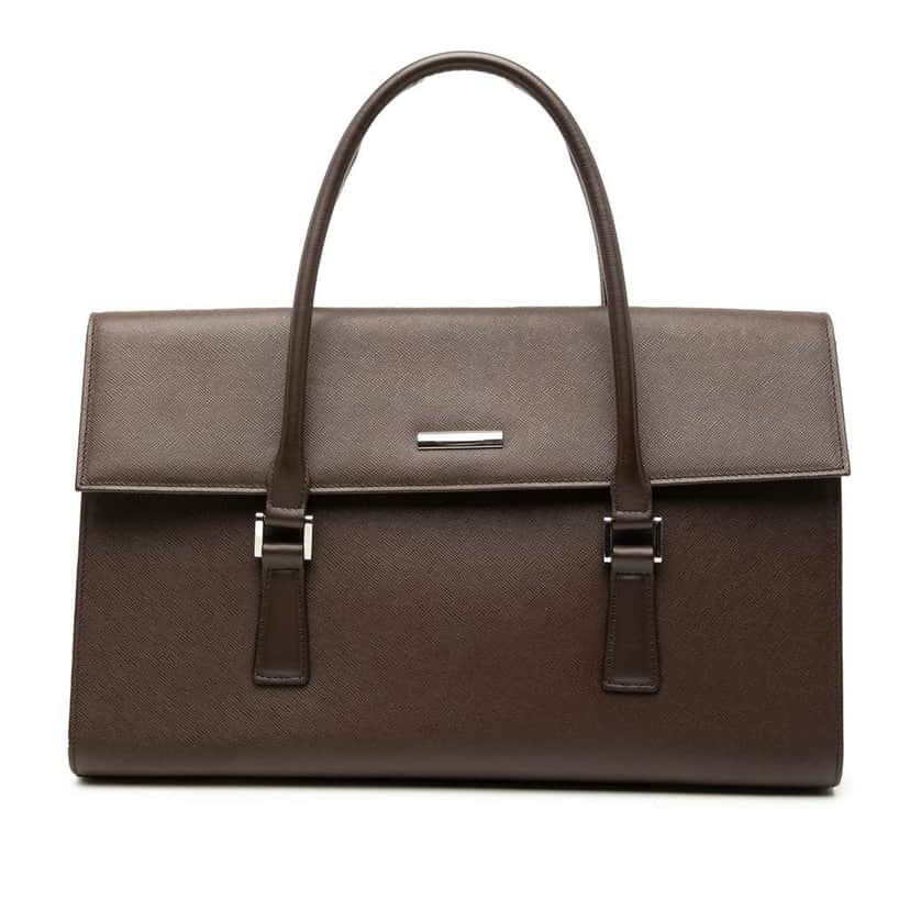 Burberry Leather Handbag Brown Leather Good condition - Front View