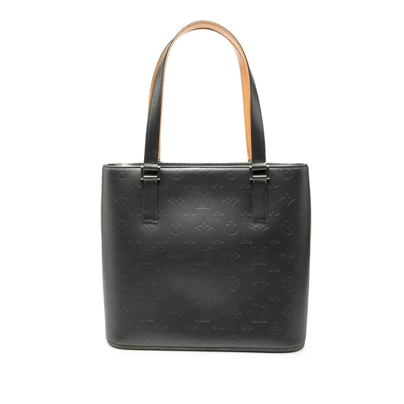 Louis Vuitton Monogram Mat Stockton Grey Leather Very good condition - Front View