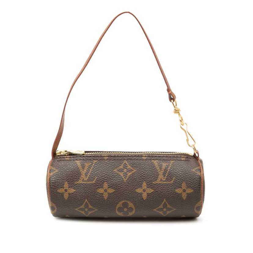 Louis Vuitton Monogram Papillon Pochette Brown Good condition - Front View