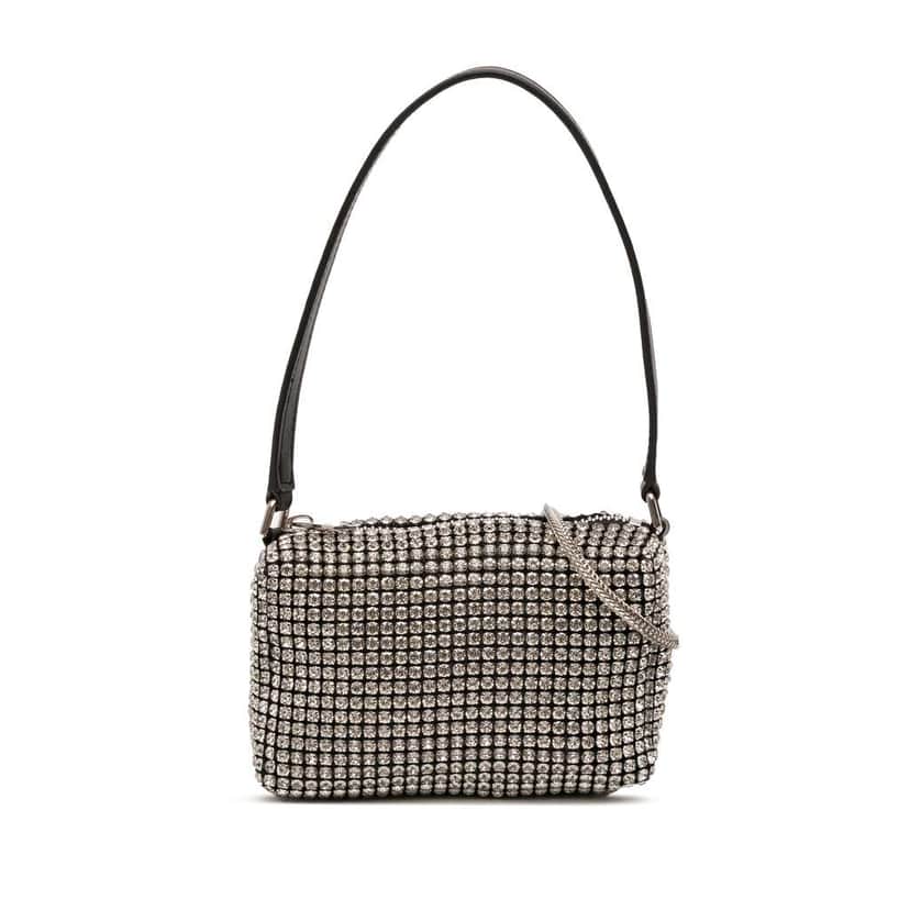 Alexander Wang Medium Heiress Crystal Mesh Satchel Black Polyester Very good condition - Front View