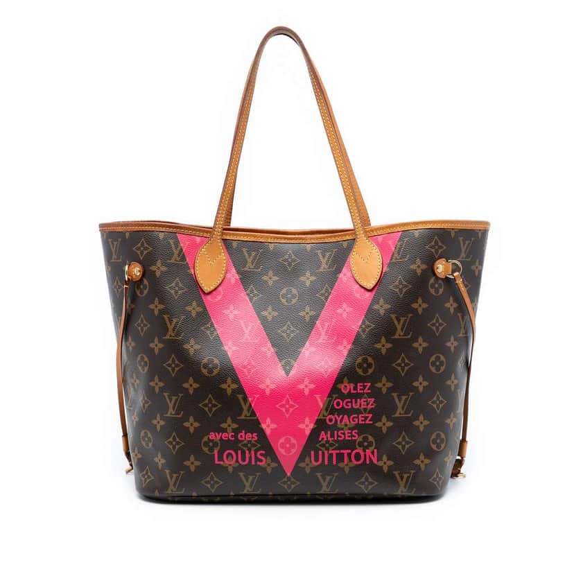 Louis Vuitton Monogram V Neverfull MM Brown Very good condition - Front View