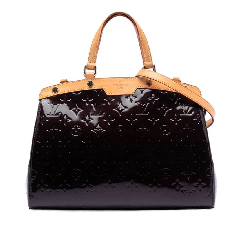 Louis Vuitton Monogram Vernis Brea MM Purple Leather Good condition - Front View