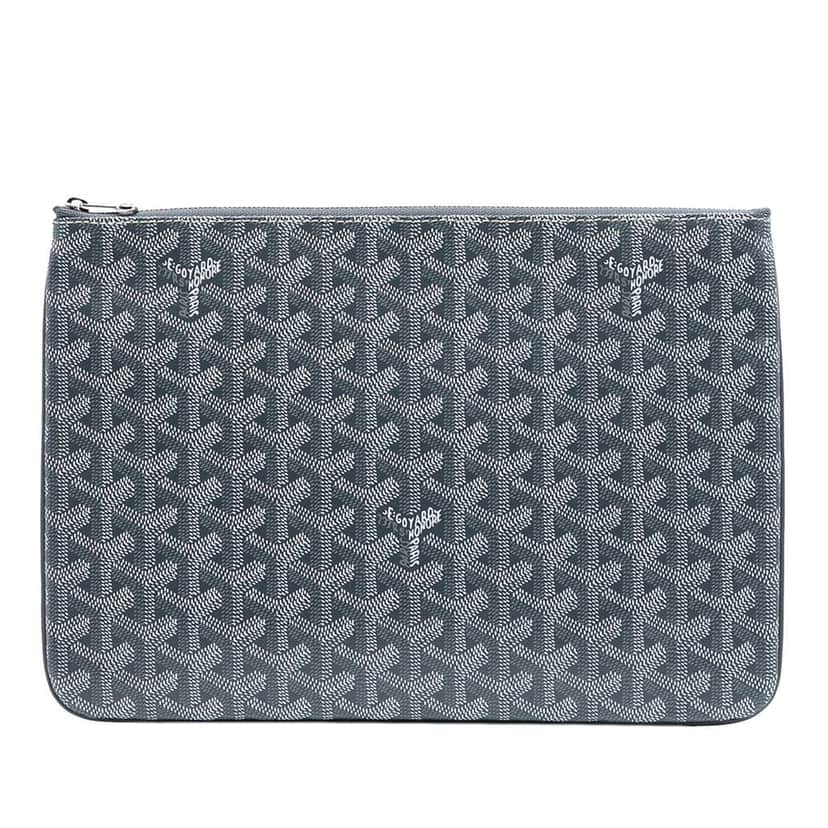 Goyard Goyardine Senat MM Grey Canvas Very good condition - Front View
