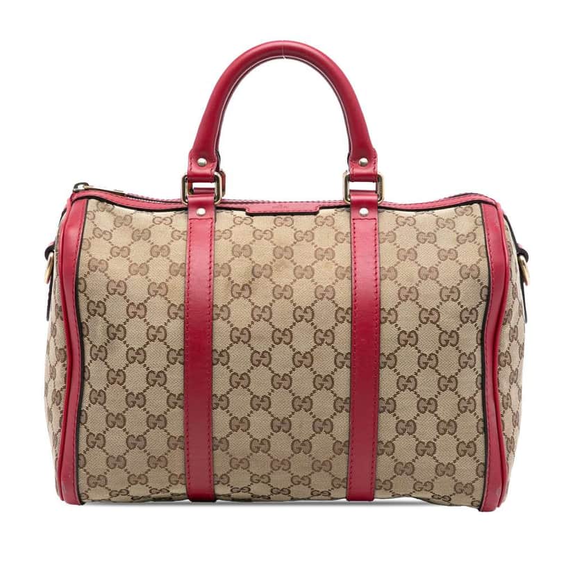 Gucci Medium GG Canvas Joy Boston Bag Brown Canvas Very good condition - Front View