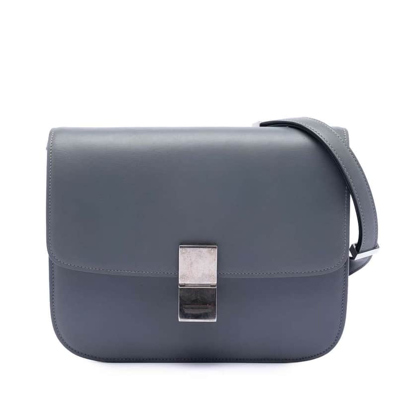 Celine Medium Calfskin Classic Grey Leather Good condition - Front View