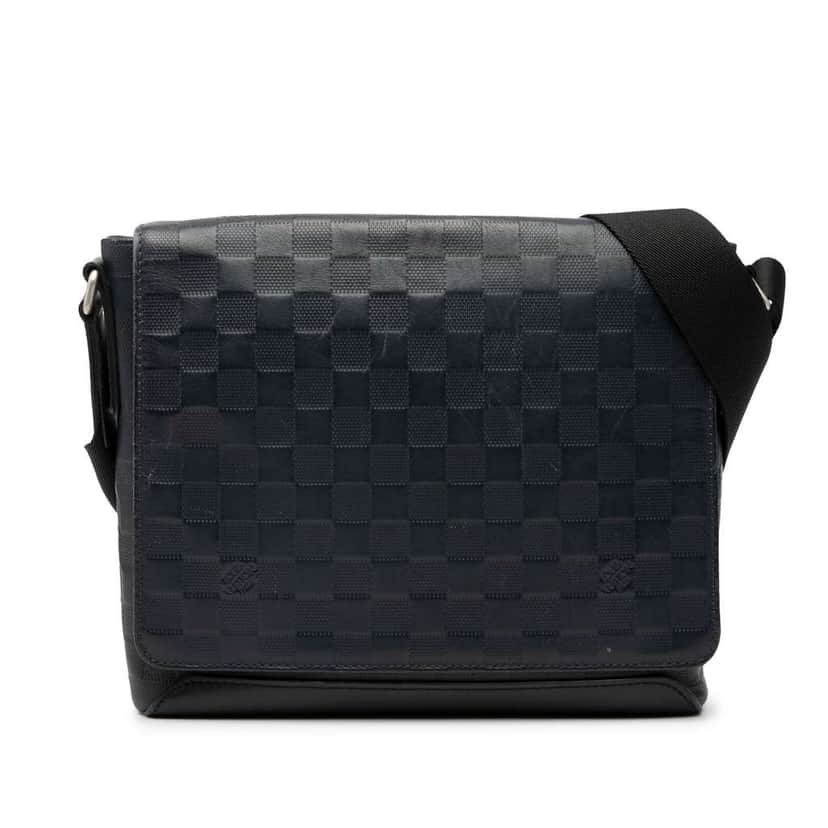Louis Vuitton Damier Infini District PM Blue Leather Very good condition - Front View