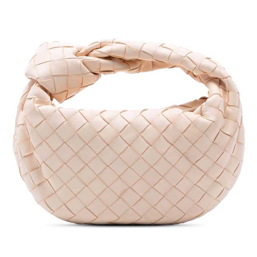 Bottega Veneta Mini Nappa Intrecciato Jodie Brown Leather Good condition - Front View