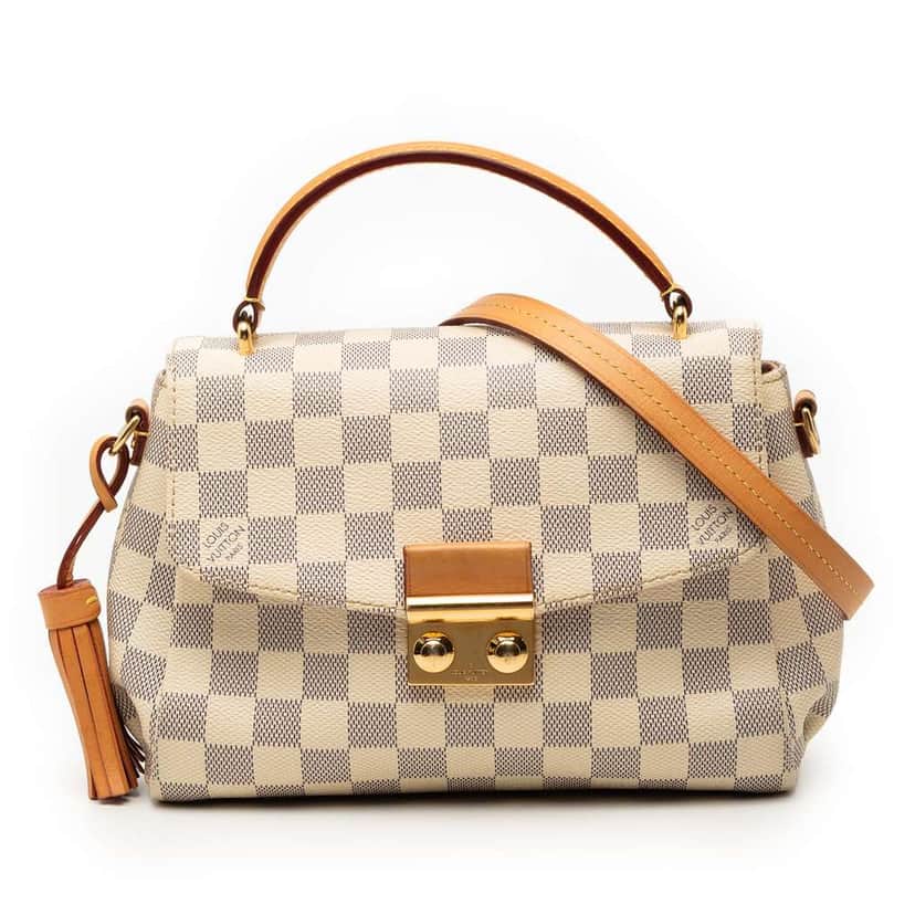 Louis Vuitton Damier Azur Croisette White Good condition - Front View
