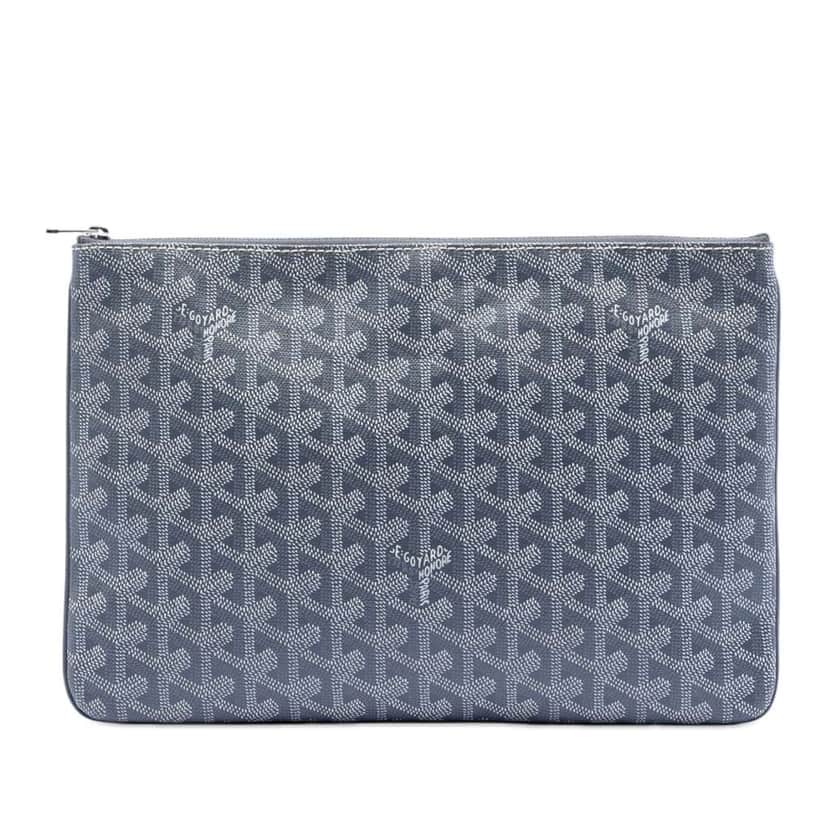 Goyard Goyardine Senat MM Grey Canvas Very good condition - Front View