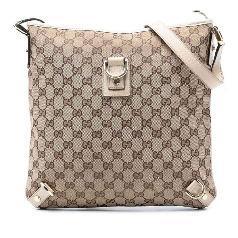 Gucci GG Canvas Abbey D Ring Crossbody Brown Canvas Very good condition - Front View