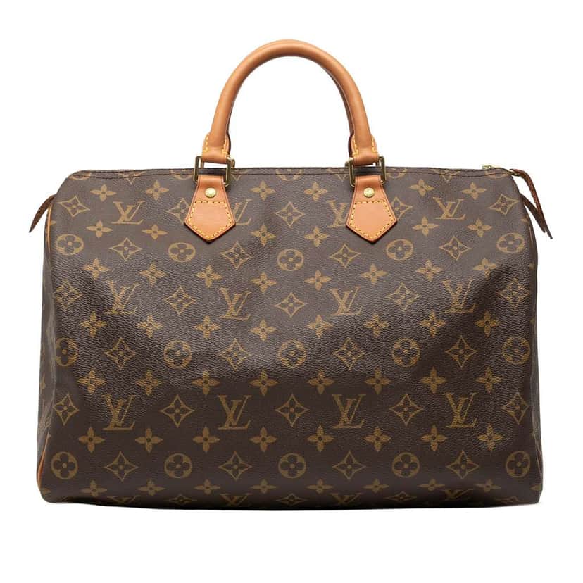 Louis Vuitton Monogram Speedy 35 Brown Good condition - Front View