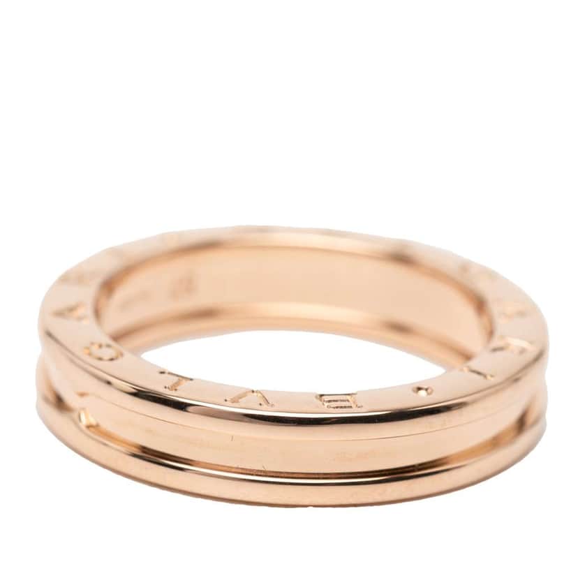 Bvlgari 18K Rose Gold B.Zero1 One Band Ring Pink Rose Gold Very good condition - Front View