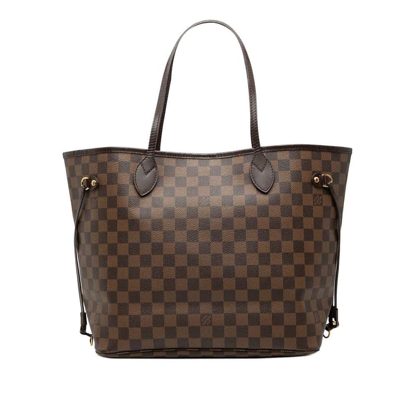 Louis Vuitton Damier Ebene Neverfull MM Brown Good condition - Front View