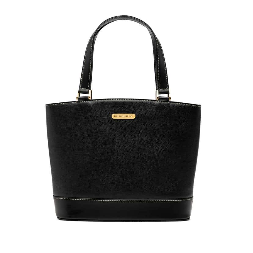 Burberry Leather Tote Black Leather Very good condition - Front View