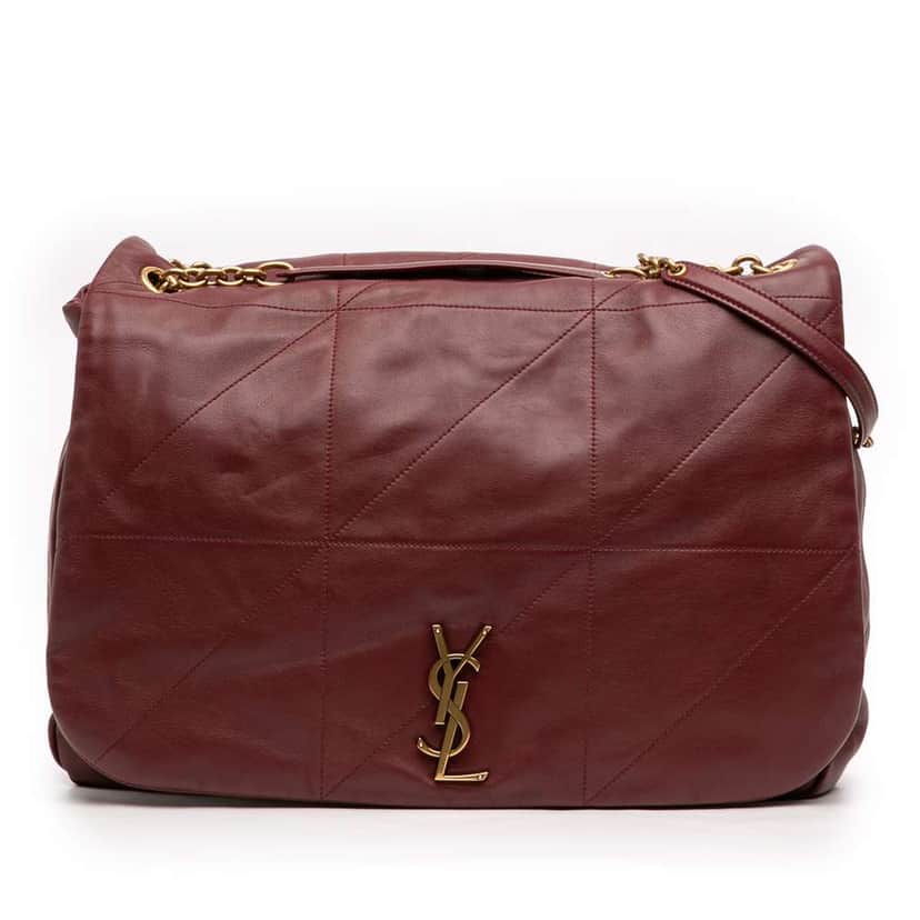 Saint Laurent Large Quilted Lambskin Jamie 4.3 Shoulder Bag Red Leather Good condition - Front View