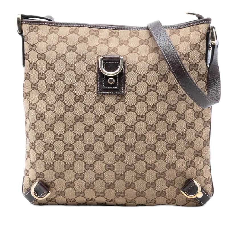 Gucci GG Canvas Abbey D Ring Crossbody Brown Canvas Very good condition - Front View