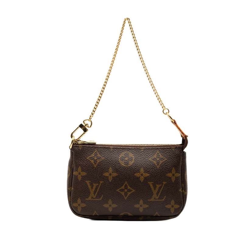 Louis Vuitton Monogram Mini Pochette Accessoires Brown Very good condition - Front View