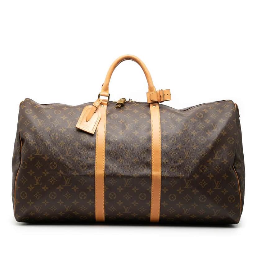 Louis Vuitton Monogram Keepall 60 Brown Good condition - Front View