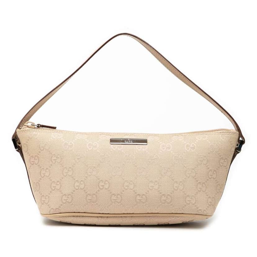 Gucci GG Canvas Boat Brown Canvas Very good condition - Front View