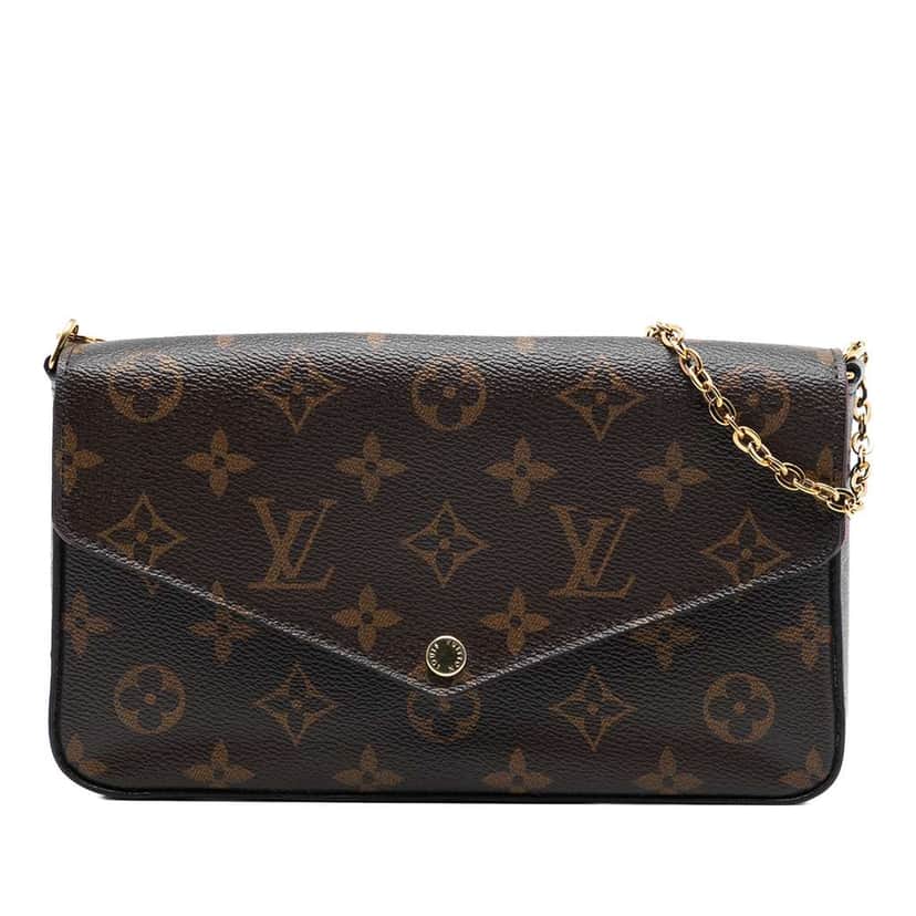 Louis Vuitton Monogram Pochette Felicie Brown Very good condition - Front View
