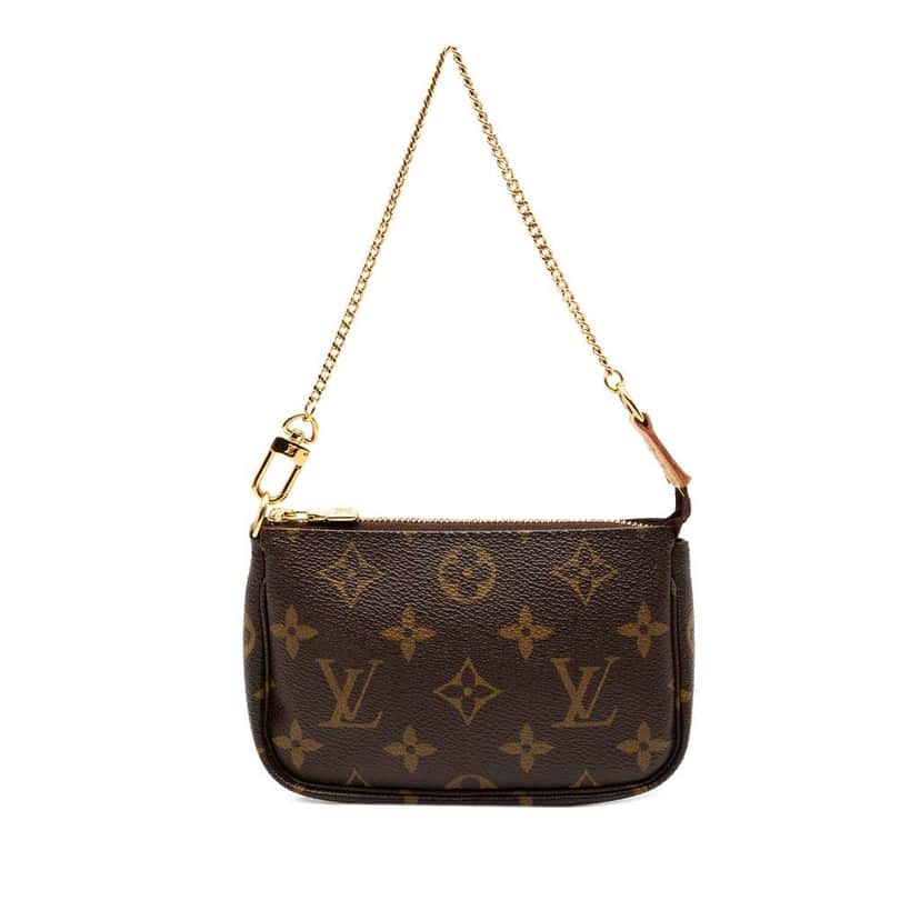 Louis Vuitton Monogram Mini Pochette Accessoires Brown Very good condition - Front View