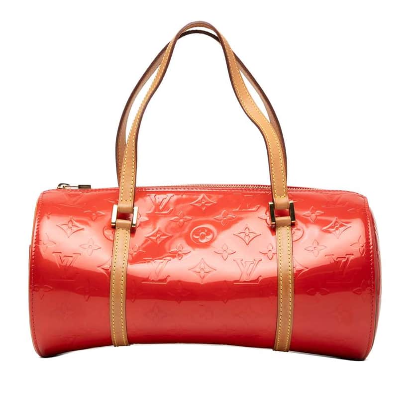 Louis Vuitton Monogram Vernis Bedford Red Leather Good condition - Front View