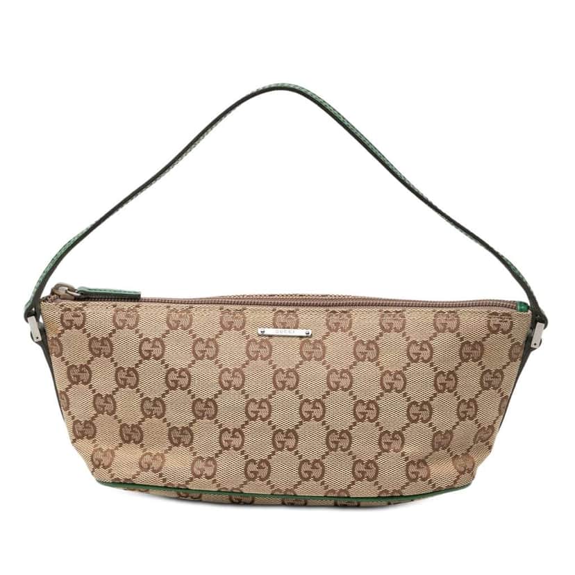 Gucci GG Canvas Boat Brown Canvas Good condition - Front View