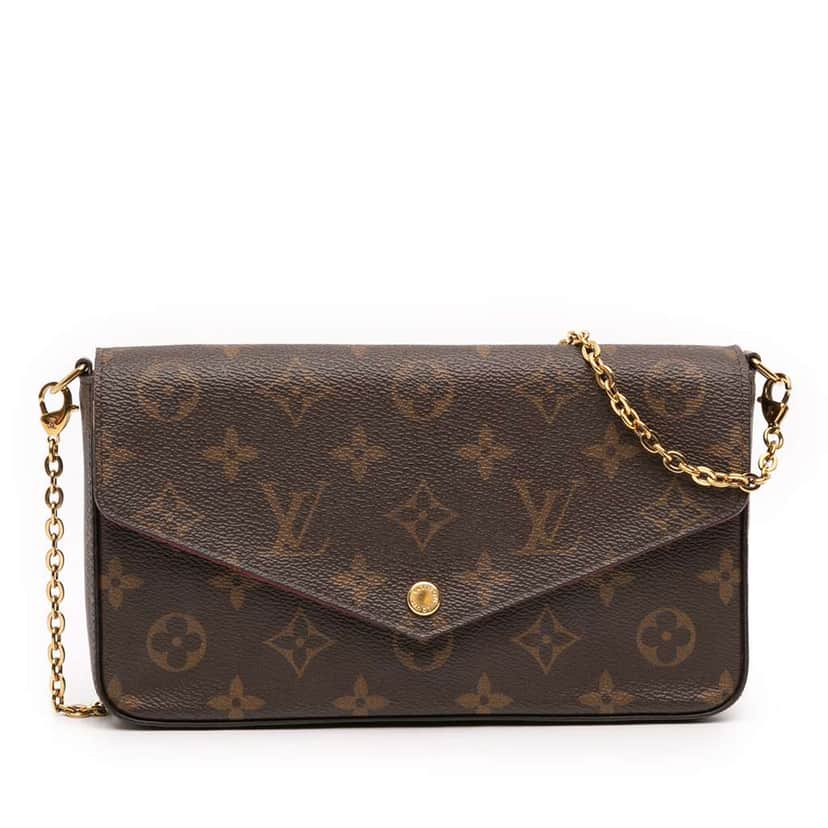 Louis Vuitton Monogram Pochette Felicie Brown Very good condition - Front View