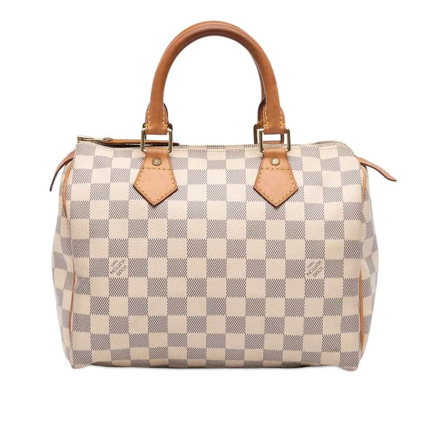 Louis Vuitton Damier Azur Speedy 25 White Very good condition - Front View