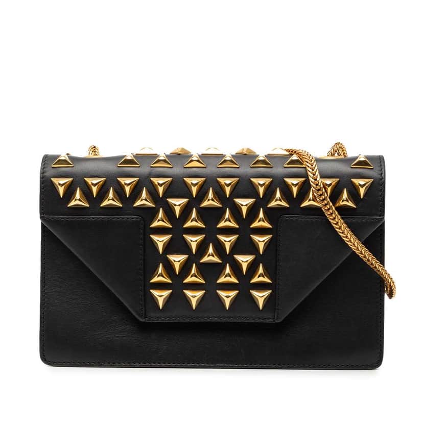 Saint Laurent Mini Studded Leather Betty Clous Crossbody Black Leather Very good condition - Front View