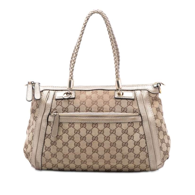Gucci GG Canvas Bella Satchel Brown Canvas Very good condition - Front View
