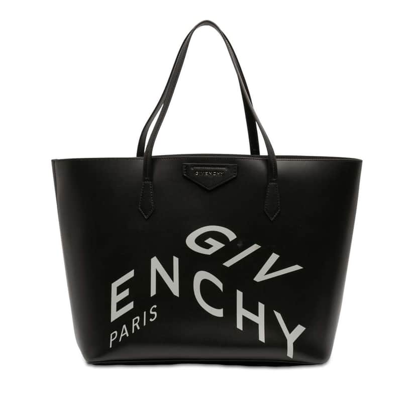 Givenchy Large Leather Wing Shopping Tote Black Leather Good condition - Front View