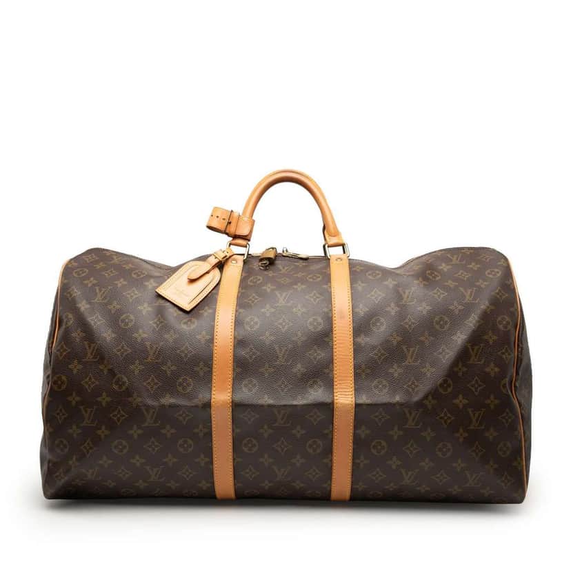 Louis Vuitton Monogram Keepall 60 Brown Good condition - Front View