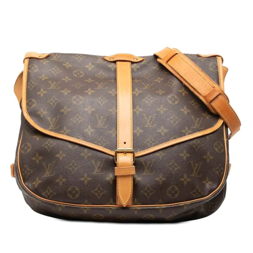 Louis Vuitton Monogram Saumur 35 Brown Very good condition - Front View