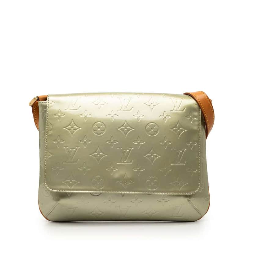 Louis Vuitton Monogram Vernis Thompson Street Green Leather Very good condition - Front View