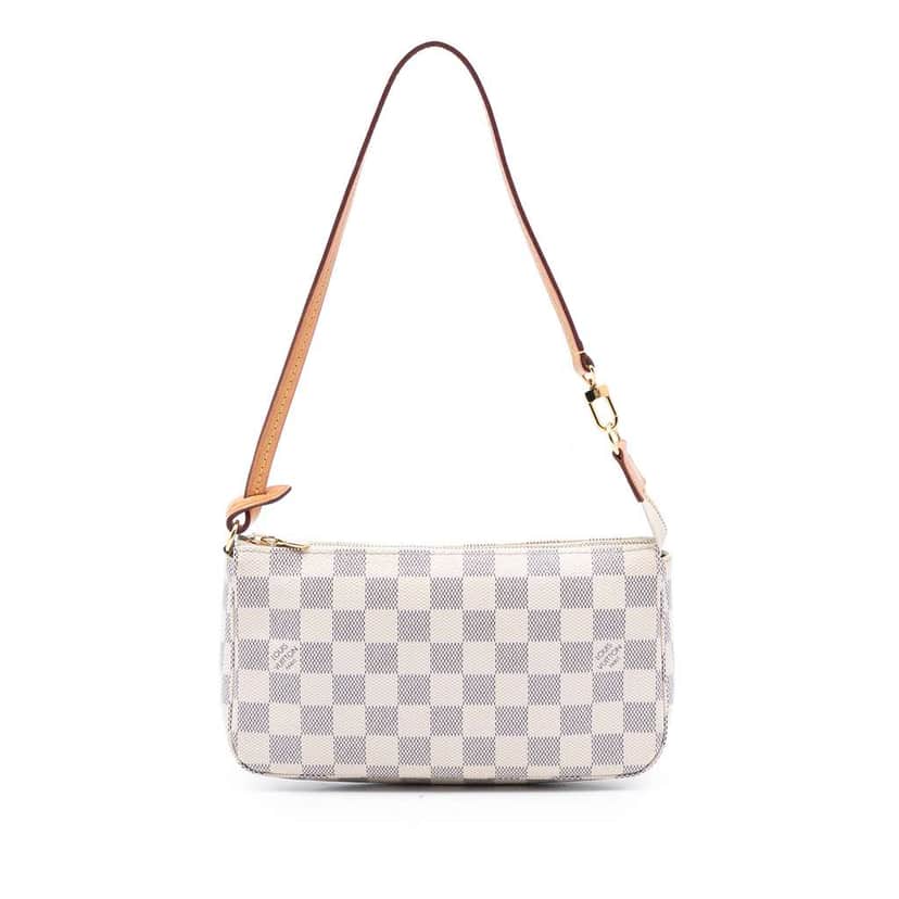 Louis Vuitton Damier Azur Pochette Accessoires White Good condition - Front View