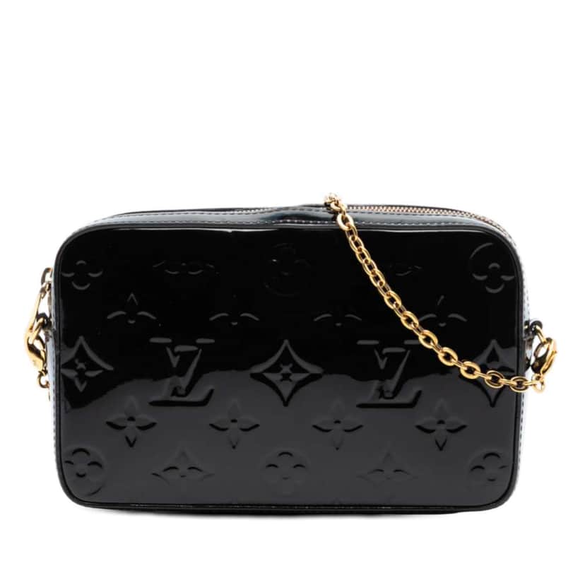 Louis Vuitton Monogram Vernis Camera Pouch Purple Leather Good condition - Front View