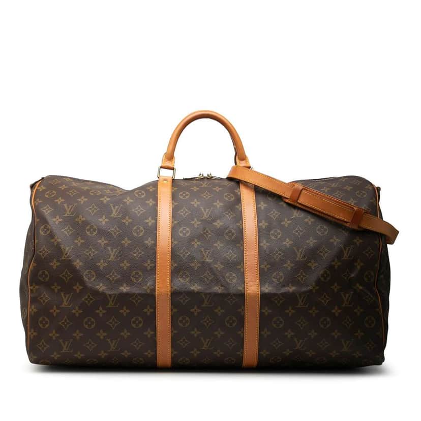 Louis Vuitton Monogram Keepall Bandouliere 60 Brown Very good condition - Front View