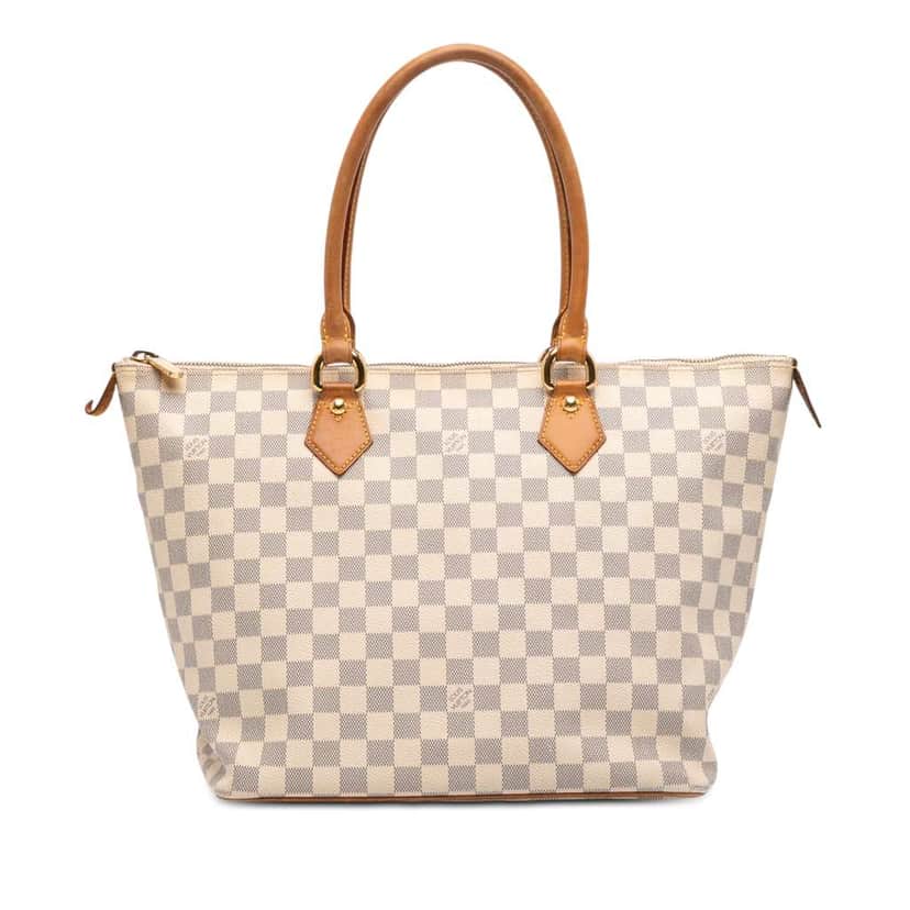 Louis Vuitton Damier Azur Saleya MM White Very good condition - Front View