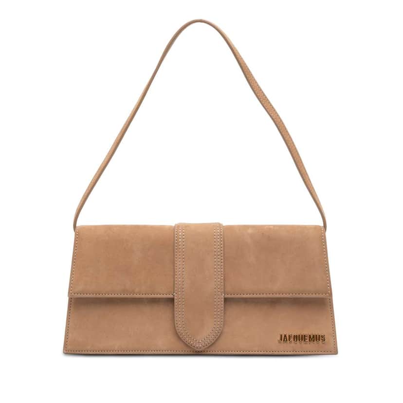 Jacquemus Suede Le Bambino Long Brown Leather Good condition - Front View