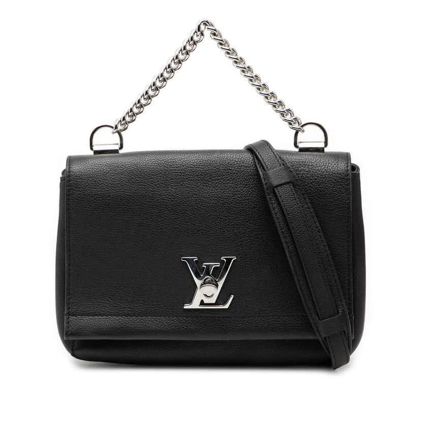 Louis Vuitton Leather Lockme II BB Black Leather Good condition - Front View