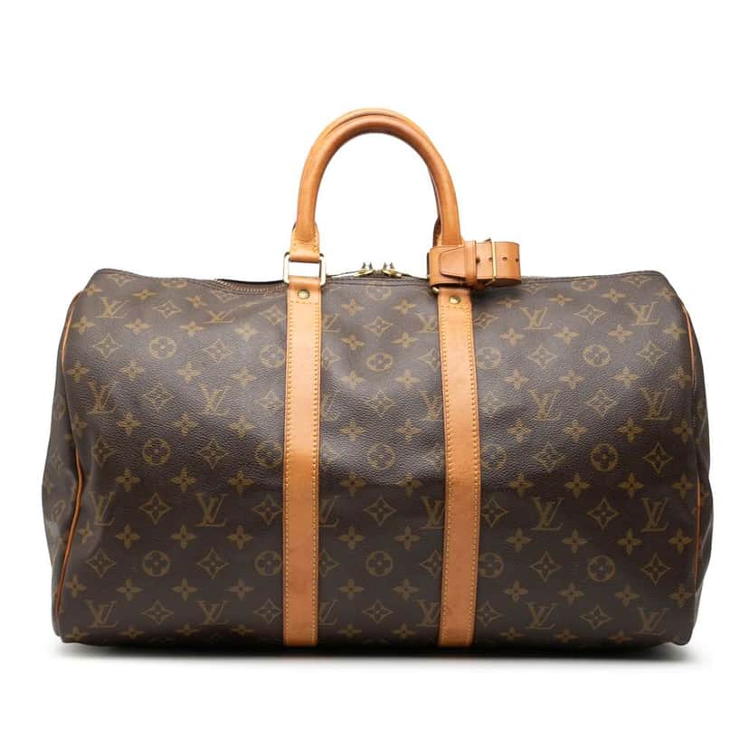 Louis Vuitton Monogram Keepall 45 Brown Fair condition - Front View