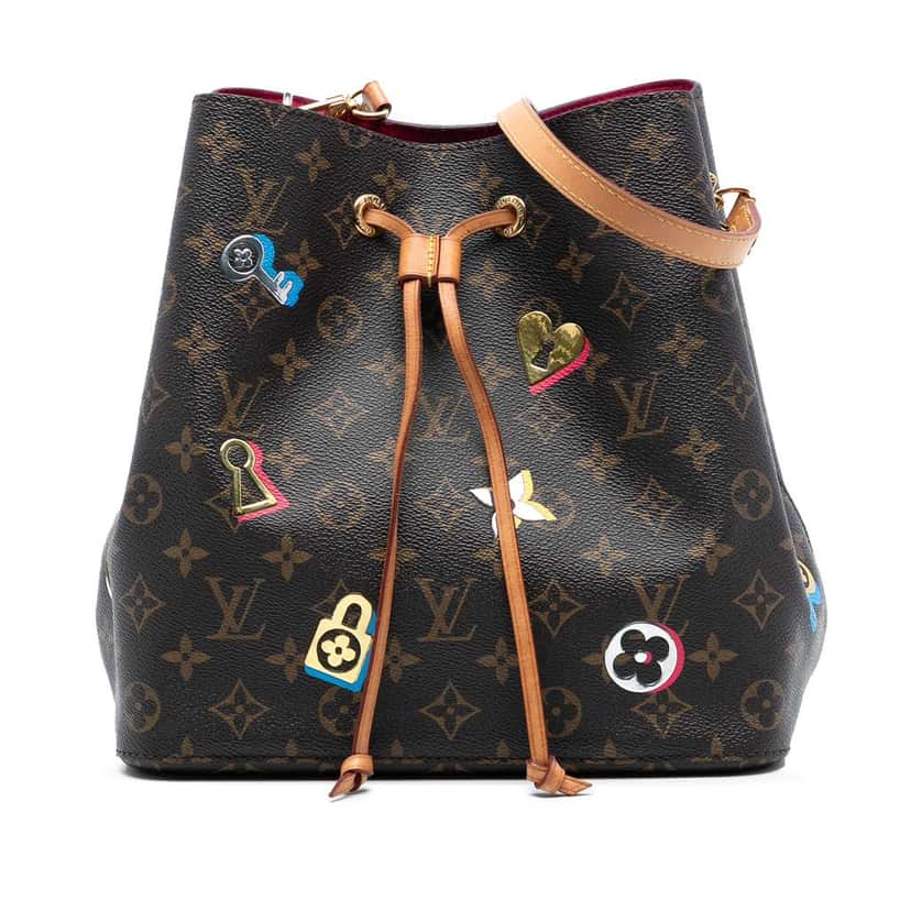 Louis Vuitton Monogram Love Lock Neonoe MM Brown Very good condition - Front View
