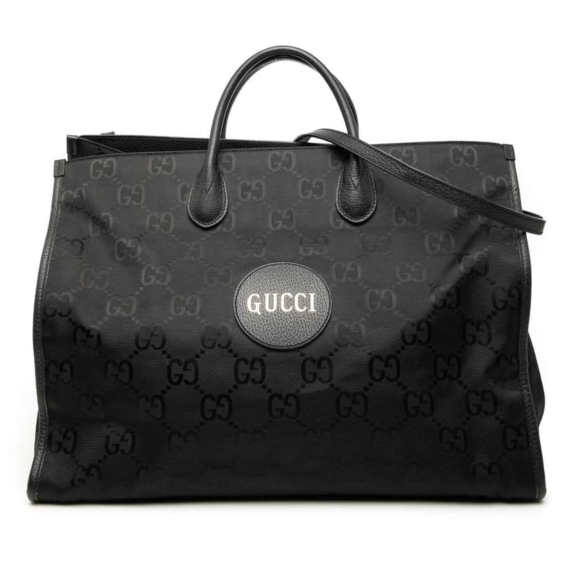 Gucci GG Econyl Off The Grid Convertible Tote Black Very good condition - Front View