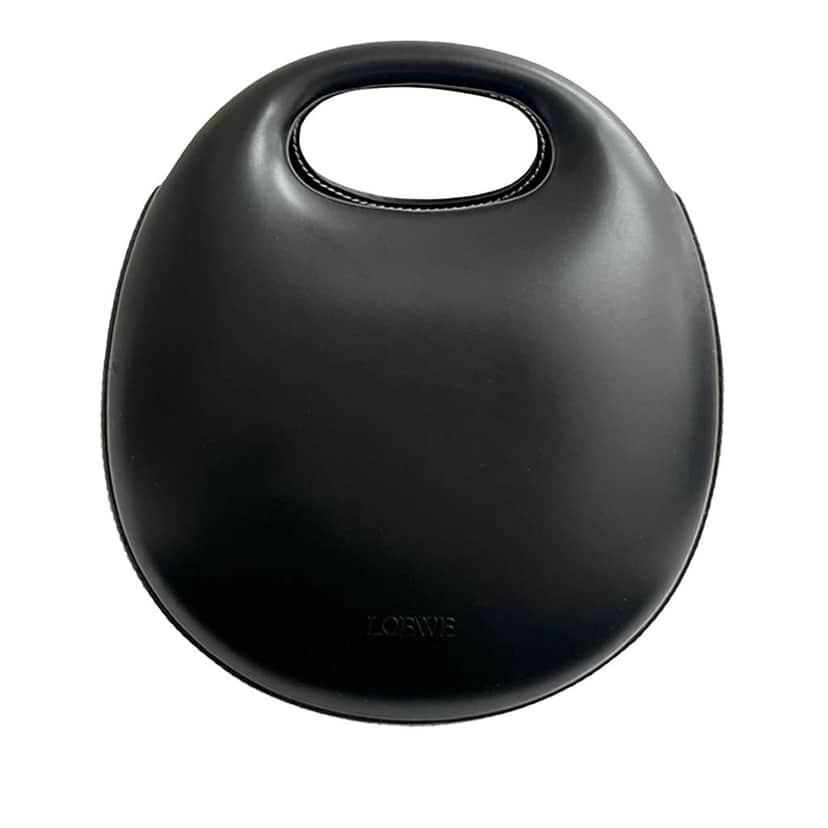 Loewe Leather Handbag Black Leather Good condition - Front View